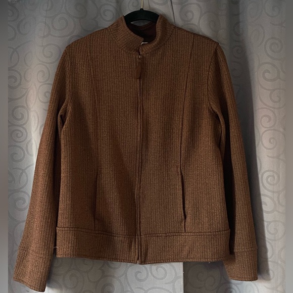 Emma James brown zip up jacket size medium - Picture 2 of 7